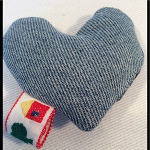 2 for $10 Hand made denim squeaker dog toy